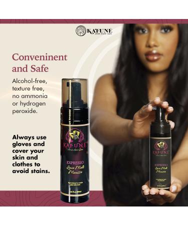 Kafune Tint Melting Mousse Concealer 6.8 fl oz - Expresso Dark Brown | For Lace Wigs, Hair Wigs, Toupees, and Hair Pieces - Natural Edge Control, Quick Drying Formula - Buy Online on GoSupps.com