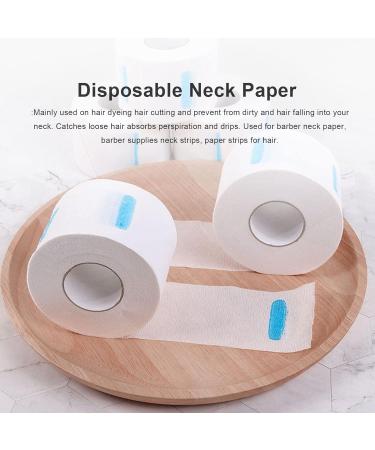Qtynudy 5 Neck Hair Cutting Collar Strip Roll Paper Salon Barber Dispose - Buy Online on GoSupps.com