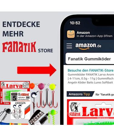 FANATIK JIG S-58 Hooks - 5/0 4/0 3/0 2/0 1/0 | Black Rubber Bait Fishing Hooks | 4-Pack | Buy Internationally - Buy Online on GoSupps.com