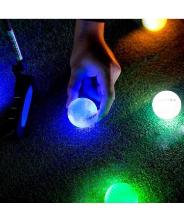 Crestgolf Glow Golf Balls with Built-in Lights | 300-hr Lighting Time | Multicolor 6pcs & Brighter Color 6pcs | LED Night Golf Ball - Buy Online on GoSupps.com