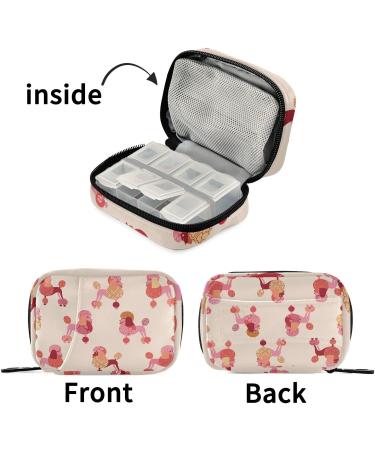 Travel Pill Organizer Bag for Dogs - Pill Box for Poodles | Vitamin Organizer with Zipper - Shop Now - Buy Online on GoSupps.com
