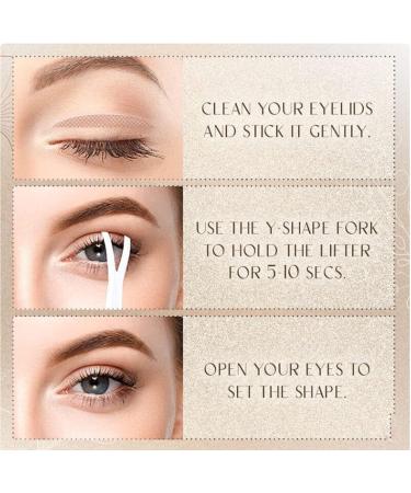 Anjoize Eyelid Lift Eyelid Tape Eye Lift Tape for Droopy Lids 600 Pairs Instant Eyelid Lifting Strips (Round box Skin tone S+L) - Buy Online on GoSupps.com