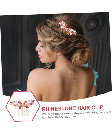 SOESFOUFU hair women's Hair piece tiara Metal Miss hair accessories girl With diamond romantic hair comb clip rhinestone clips for hair rhinestones hairpin comb bride - Buy Online on GoSupps.com