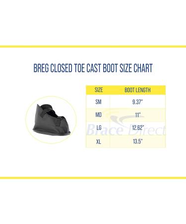 BREG 11485 Closed Toe Cast Boot - XL X-Large | Durable & Comfortable Cast Protection for International Shipping - Buy Online on GoSupps.com