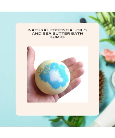 6 Extra Large 5.2 oz. Hand Made Vegan Organic Bath Bomb Set Perfect for Bubble & Spa Bath (Christmas Packed Box) - Buy Online on GoSupps.com