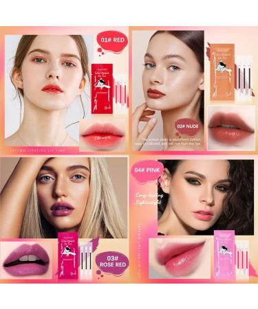 SWETIYOU Tattoo Lipstick Cotton Swab Set - 24Pcs Waterproof Non-Stick Q Tip Lip Tint Stain for Long Lasting Cute Lip Makeup - Buy Online on GoSupps.com
