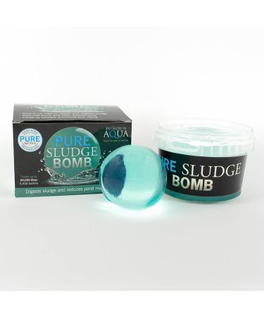 Evolution Aqua Pure Sludge Bomb Pond Sludge Remover Natural Sludge Buster for Pond Clear Water Treatment Bacteria Balls Cleaner Pond Bomb for Fish Ponds | 1 Gel Ball Treats 20 000 litres - Buy Online on GoSupps.com