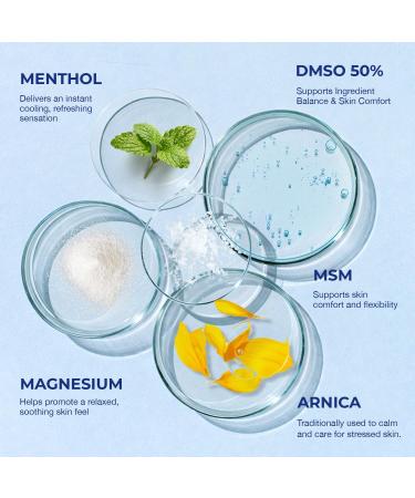 PURESKIN DMSO Cream for Joint & Muscle Advanced Cooling Formula for Muscle Discomfort Joint Stiffness & Daily Mobility Support - Buy Online on GoSupps.com