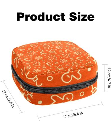 Christmas Pattern Menstrual Cup Pouch | Feminine Menstruation Bag - Color 7 - Buy Online on GoSupps.com