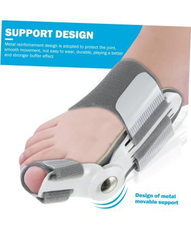 FRCOLOR 4 Pcs Hallux Protector & Bunion Separator - Overlapping Thumb Straightener Grey - Comfort & Relief for Foot Pain - Buy Online on GoSupps.com