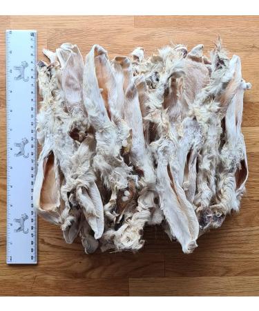 Kaureks Natural Rabbit Ears with Fur - 2x500g (Approx. 75 Pcs) | Low Fat Chewing Snack for Dogs - Buy Online on GoSupps.com