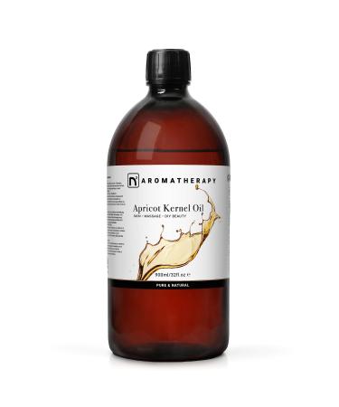 n2 Aromatherapy Apricot Kernel Oil - 900 ml - Vegetable Oil for Body, Face, Hair, Massage