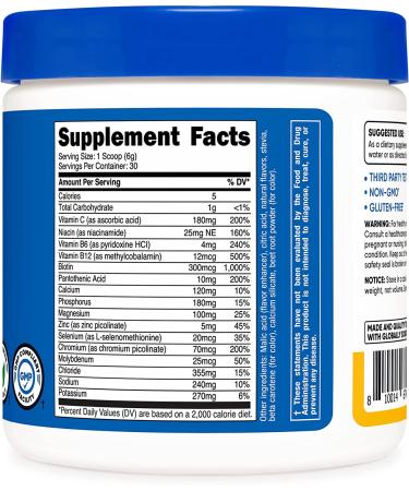 Nutricost Electrolyte Powder Complex - Orange Mango Flavor - 30 Servings - Buy Online on GoSupps.com