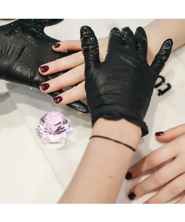 FOMIYES Glass Nail Cup with Lid | Nail Art Manicure Pen & Cleaning Cup - Rose Color for Perfect Nails - Buy Online on GoSupps.com