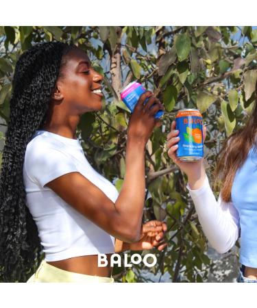 Buy Baloo Sparkling Water Variety Pack - Mood-Boosting Nootropic & Adaptogen Infused (12 oz Cans 12 Pack) - No Artificial Sweeteners Low Calorie Kosher Certified - Buy Online on GoSupps.com