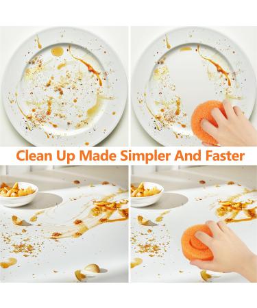 Color Sponge(6 PCS) - Scratch-Free Multipurpose Dish Sponges for Kitchen Bathroom - BPA Free & Made with Polymer Foam - Temperature Controlled Kitchen Sponge for Dishes Odor Resistant Scrubber - Buy Online on GoSupps.com