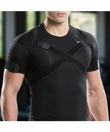 Goowafur Double Shoulder Support - Elastic Compression Bandage for Women | Comfortable Shoulder Wrap & Protection | Ideal for Sports & Activities - Buy Online on GoSupps.com