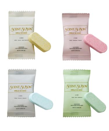 Scent Si Bon L'Ombre Luxury Scented Foaming Hand Soap Tablets 4 Count Makes 4 x 8.5oz Bottles Fragrance Inspired By Iconic Perfumes