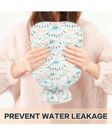 Naanle 2L Hot Water Bottle with Flower Motif Cover - Pain Relief for Menstrual Cramps Heat & Cold Therapy | Transparent & Large Design - Buy Online on GoSupps.com