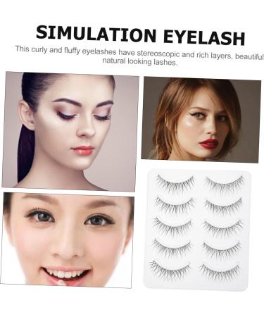 FRCOLOR 5 Pairs Eyelashes Natural False Lashes Fluffy Volume Lashes Girl Makeup Eyelash Faux Lashes Fake Lashes Cosmetic Accessories Chemical Fiber 3d Elasticity Tool - Buy Online on GoSupps.com