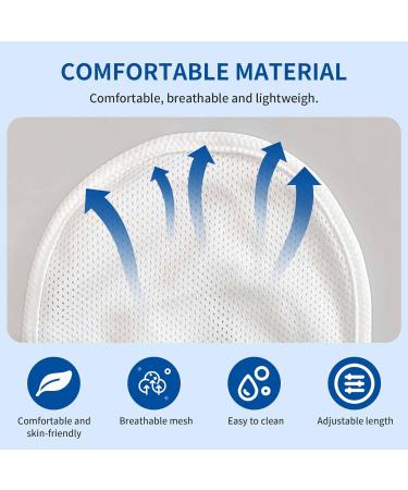 Tracheostomy Shower Cover & Neck Stoma Protector | Breathable Adjustable Tracheotomy Supplies (White - Buy Online on GoSupps.com