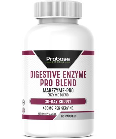 Probase Nutrition Digestive Enzyme Pro Blend 60 Capsules 30-Day Supply