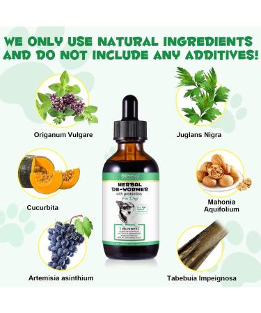 Natural Liquid Dog Wormer for Effective Puppy and Dog Deworming (120ml) - Buy Online on GoSupps.com