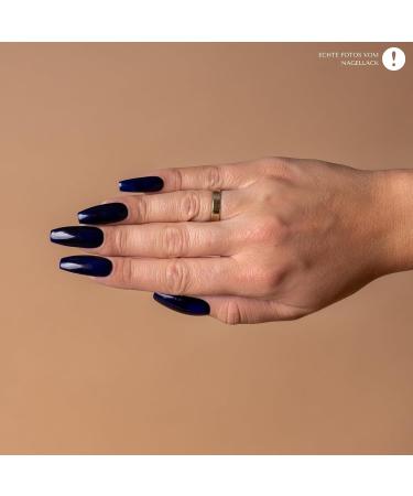 INLAQ HEMA Free UV Nail Polish - Stormy Blue 6 ml | Gel Nail Polish without HEMA | UV LED Colors - Buy Online on GoSupps.com