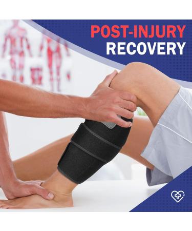 FEATOL Calf Brace - Adjustable Shin Splint Compression Wrap for Pain Relief & Support | Shop Internationally - Buy Online on GoSupps.com
