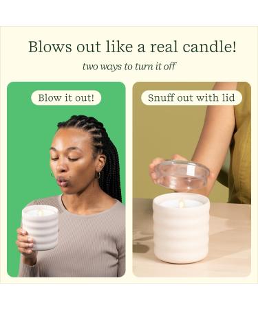 Shop Lifelines Flameless Candle & Aromatherapy Diffuser - Cordless Waterless Essential Oil Blend - Electric Candle in Cream Bubble - Buy Online on GoSupps.com