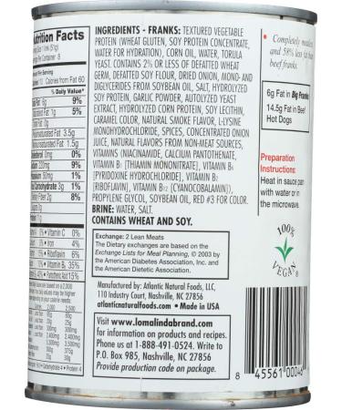 Loma Linda Big Original Franks - 20 oz | Vegan, Plant-Based Hot Dogs - Buy Online on GoSupps.com
