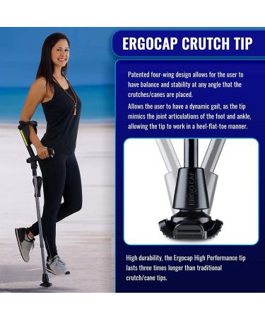 New Generation Ergobaum Ergonomic Crutch/Cane - Extra Balance and Strong Performance (Single Unit) - Buy Online on GoSupps.com