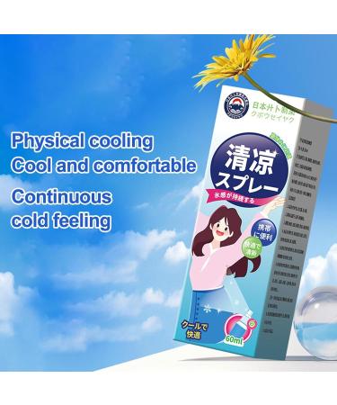 Sports Refreshing Spray 60 ml Natural Mist Anti-Heat Stroke | For Sports Hiking Travel and Relief from High Heat - Buy Online on GoSupps.com