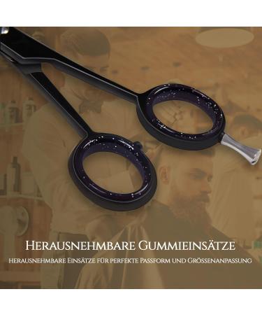 CANDURE HARKRACHER 6 Haircase Scissors - Professional Hair & Beard Shears for Men Women Kids & Pets | Lightweight Matt Black Haircutting Tools - Buy Online on GoSupps.com
