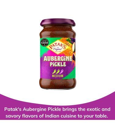 Patak's Aubergine Pickle 312g x3 - Authentic Indian Condiment Trio - Buy Online on GoSupps.com