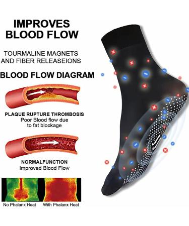 Buy Tourmaline Ionic Body Shaping Stretch Socks - 5/10 Pairs Foot Massage Therapy - Enhance Wellness & Comfort - Buy Online on GoSupps.com