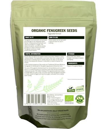 Indigo Herbs Organic Fenugreek Seeds 250g | Methi Seasoning - Buy Online on GoSupps.com