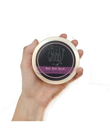 The Ilex Wood - Vegan Herbal Soothing Salve 'Boo Boo Balm' - For skin irritation scrapes bites and stings. Palm oil free cruelty free plastic free handcrafted in the UK - 100ml - Buy Online on GoSupps.com