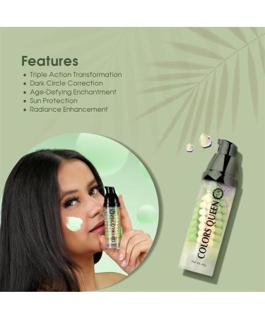 3 in 1 Facial Primer - 02 Green 40g | Lightweight Long Lasting & Highly Moisturizing Formula | Long Lasting Primer for Face Makeup - Buy Online on GoSupps.com