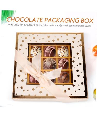 Box Chocolate Box Candy Chocolate Containers Empty Wedding Chocolate With Cover Truffle - Buy Online on GoSupps.com