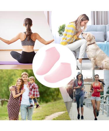 Voarge 2 Pairs of Silicone Socks for Feet Silicone Socks Women Silicone Moisturising Socks for Dry Cracked Feet Women & Softening Dry Cracked Feet Rough Skin - Buy Online on GoSupps.com