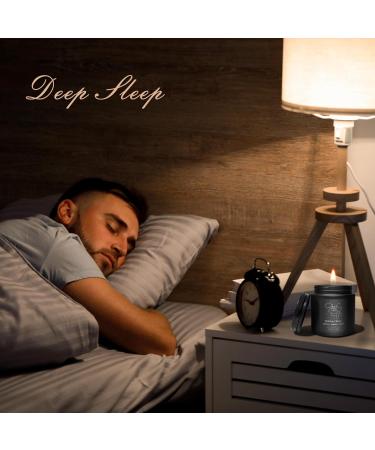 TRINIDa Luxury Black Sleep Scented Candle Gift Set for Men - Aromatherapy Birthday Gift to Relieve Stress & Promote Better Sleep - Buy Online on GoSupps.com