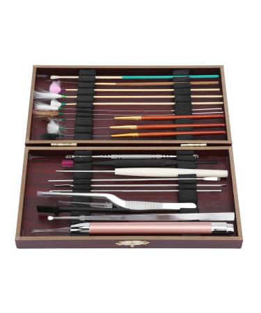 Yosoo Ear Cleaner 20pcs Stainless Steel Earwax Remover Kit Ear Wax Spoon Teaspoon Tweezers Cleaning Tool Ear Wax Removal Kit Ear Wax Cleaner