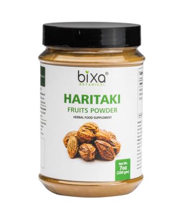 bixa BOTANICAL Haritaki Powder | Terminalia Chebula | 200 Grams / 7 OZ | Ayurvedic Herbal Supplement | Gluten Free, Non-GMO, Steam Treated, Vegan, 100% Pure. 7 Ounce (Pack of 1)