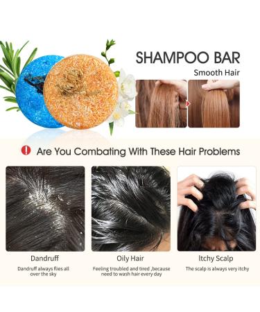 Liyalan Rosemary+Jasmine Shampoo Bar (2 Pack) | Organic Solid Soap for Fine & Oily Hair | Deep Cleansing Hair Shampoo - Buy Online on GoSupps.com