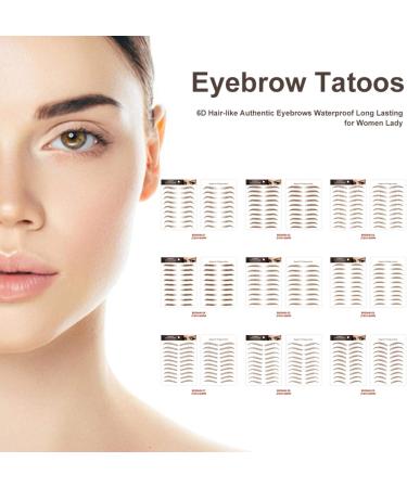 6D Imperm able Autocollant De Sourcil Brun cologique Pour Sourcils Hair-like Authentic Eyebrows Pour Femmes Comfy Paresseux Sourcils Sans Dommages Eyebrow Tattoo Sticker Stickers Waterproof 08 - Buy Online on GoSupps.com