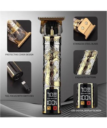 Wholesale LCD Electric Hairdresser Scissors - USB Charging Retro Oil Head Carving | Dragon D - Buy Online on GoSupps.com