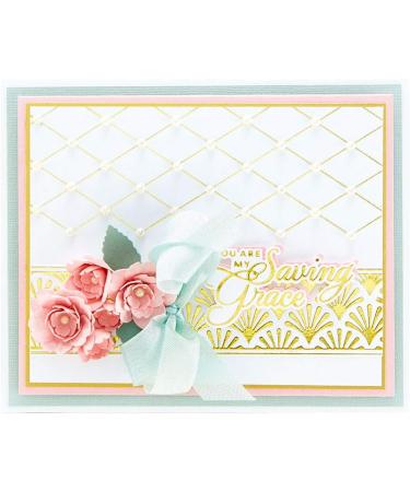 Spellbinders Diamonetta Background Glimmer Hot Foil Plate Set by Becca Feeken - Metal - Buy Online on GoSupps.com