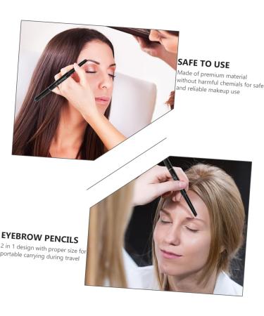 Beavorty 3pcs Rotate Double Chocolate Automatic Lasting Head Pencil Long Eyebrow Makeup Brush 1 count (Pack of 1) Chocolatex3pcs - Buy Online on GoSupps.com