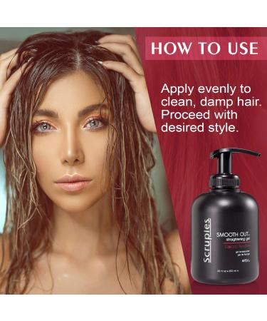 Scruples Smooth Out Hair Straightening Gel 8.5oz - Anti-Frizz Balm for Men & Women - Pack of 2 | Controls Curls | All Hair Types - Buy Online on GoSupps.com